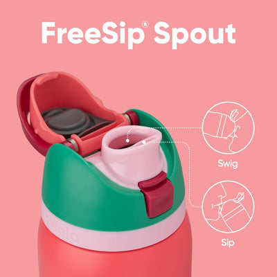Garrafa Térmica Owala FreeSip - 946ml | 32oz com design de bico patenteado para beber pelo canudo ou abertura ampla.