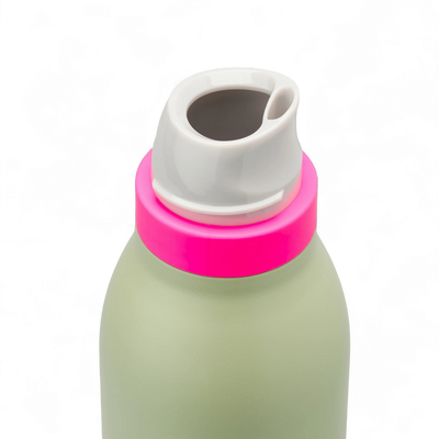 Garrafa Térmica Owala Twist - 532ml | 18oz com bico FreeSip™ 2 em 1 inovador e tampa de rosca hermética, verde e rosa