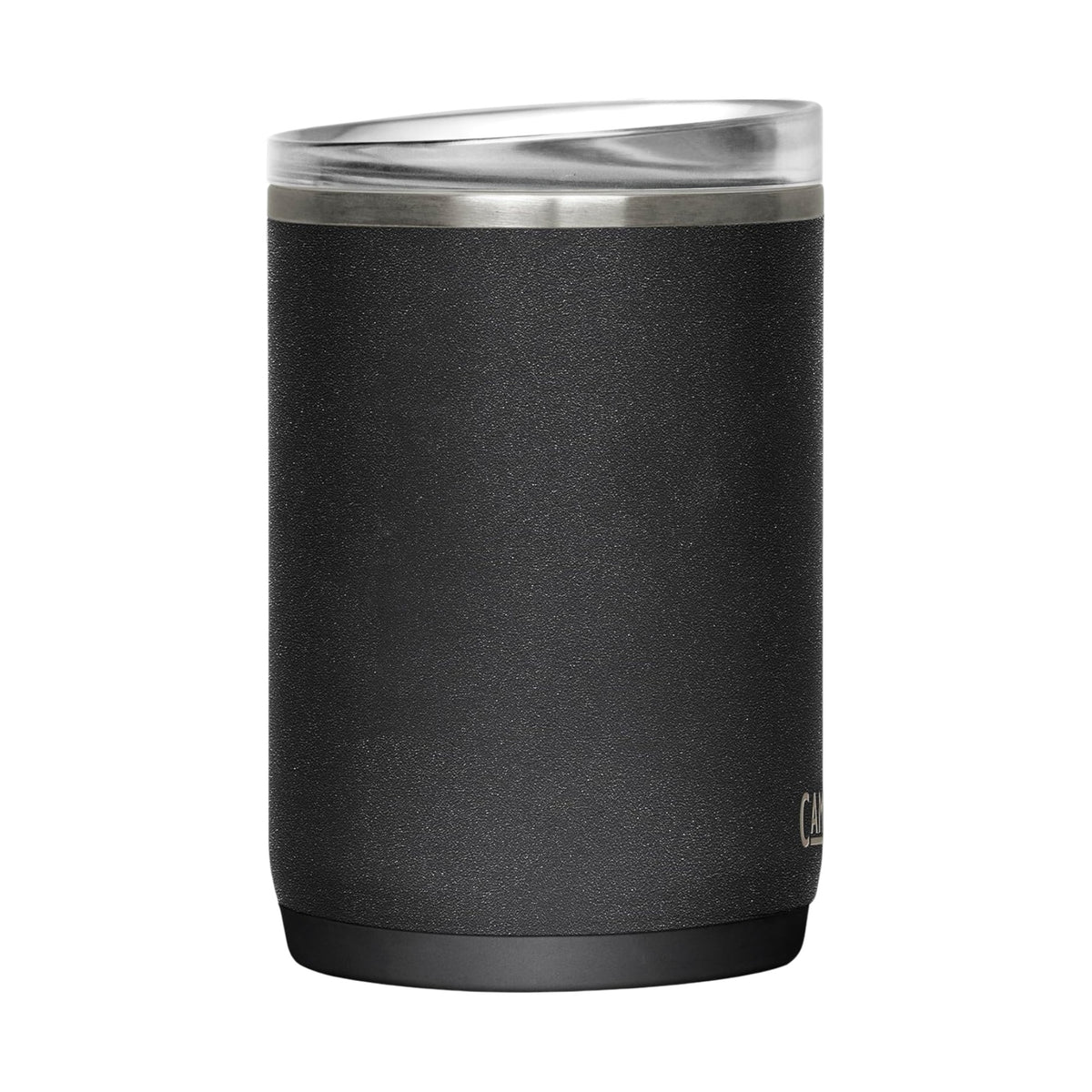 Caneca Térmica Thrive Camelbak 470ml preta com tampa à prova de vazamentos e design ergonômico para bebidas quentes e frias.