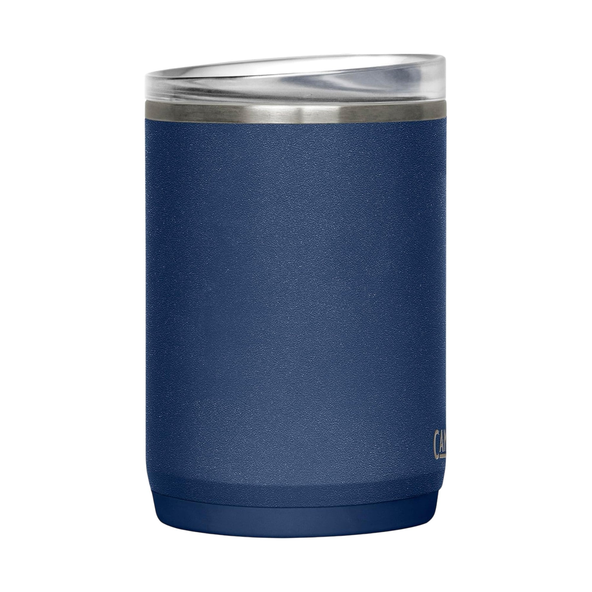 Caneca Térmica Thrive Camelbak 470ml azul com tampa à prova de vazamentos e isolamento térmico de parede dupla.