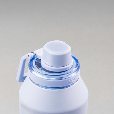 Tampa da Garrafa Térmica PACCO Vyta 950ml em aço inox com isolamento térmico eficiente. Ideal para manter bebidas frias e quentes.