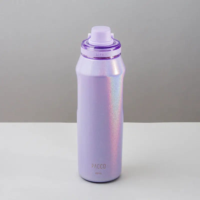 Garrafa Térmica Vyta 950ml PACCO | PEDRAS PRECIOSAS em aço inox, acabamento premium, design exclusivo, cor lavanda elegante.