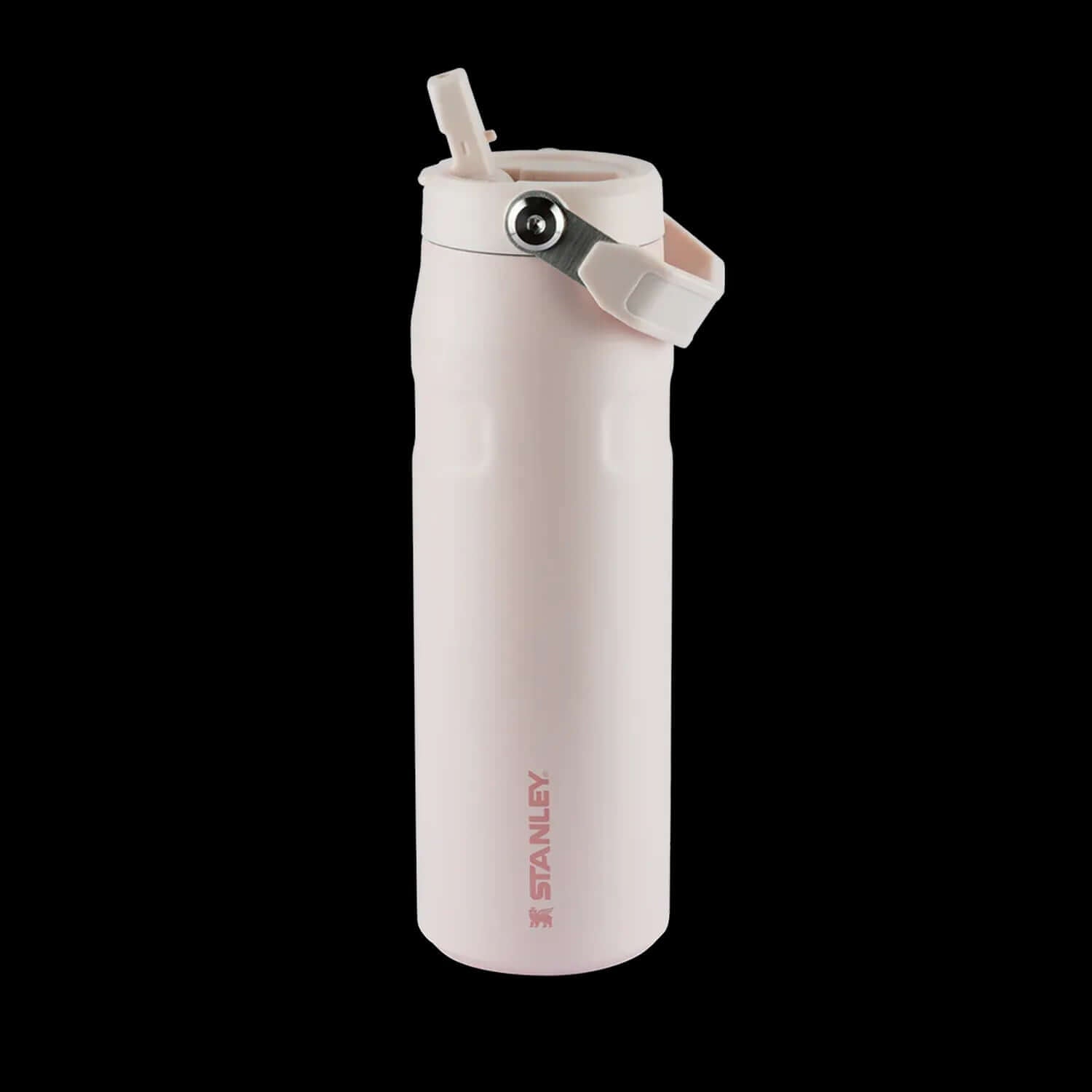 Garrafa Térmica Aerolight Flip Straw Stanley 710ml, aço inox 18/8 reciclado, leve e prática, cor rosa, tecnologia Aerolight™