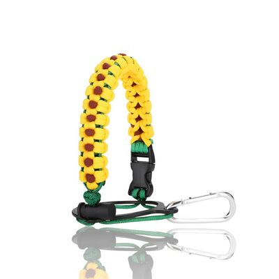 Alça de Mão - Floral com design ajustável e acolchoamento ergonômico para transporte confortável e personalizado.