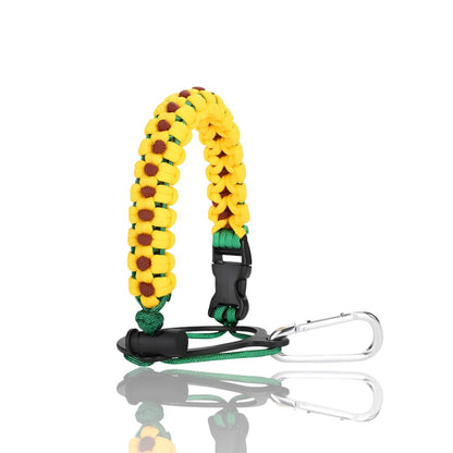 Alça de Mão - Floral com design ajustável e acolchoamento ergonômico para transporte confortável e personalizado.