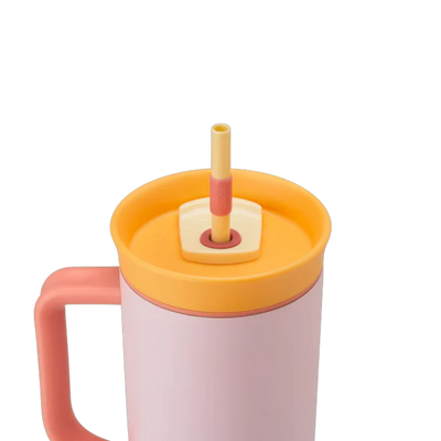 Copo Tumbler Térmico Owala - 1180ml | 40oz com canudo e tampa colorida