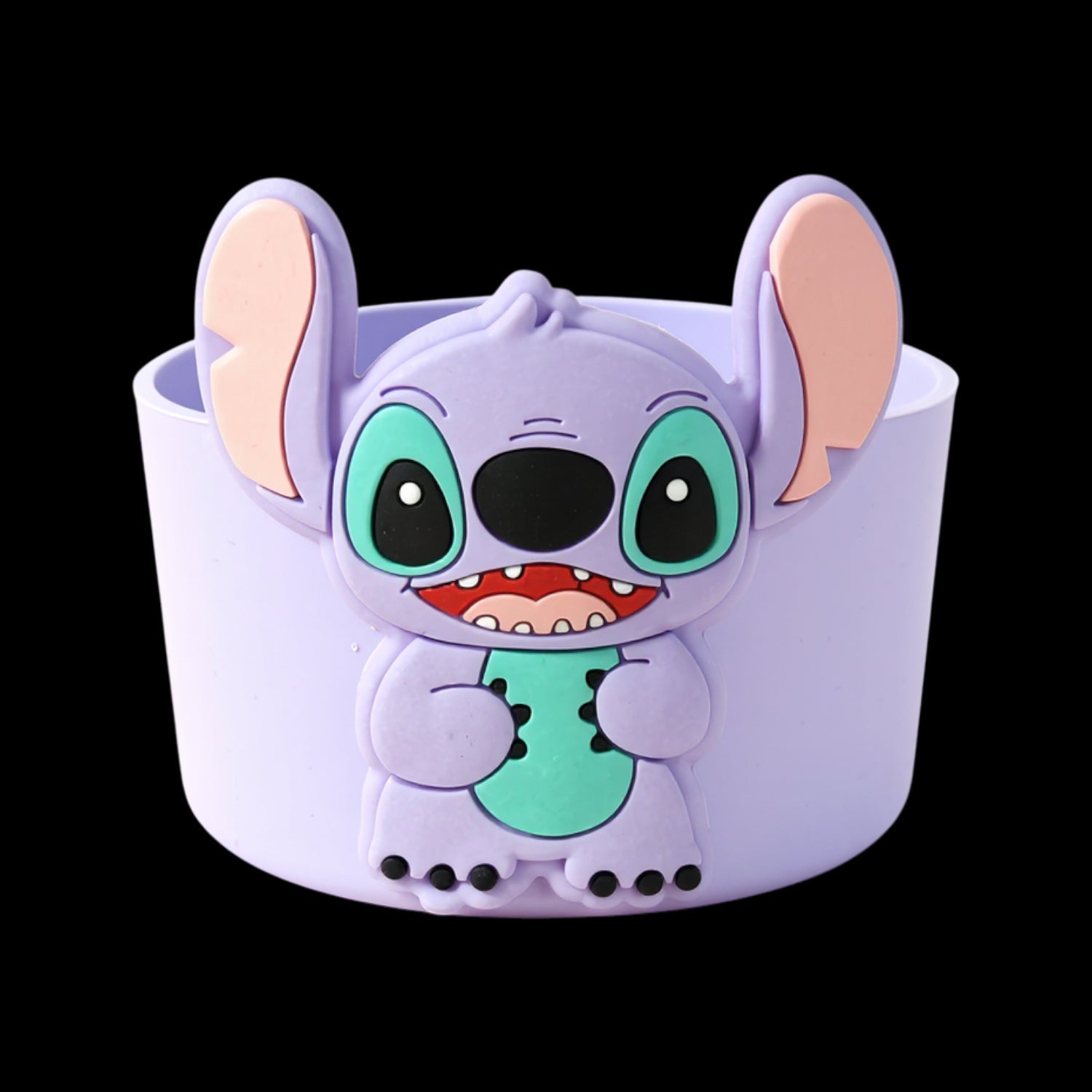 Capa de Silicone Médio - Variados 3D com design divertido de personagem para copos e garrafas, protege e prolonga a vida útil.