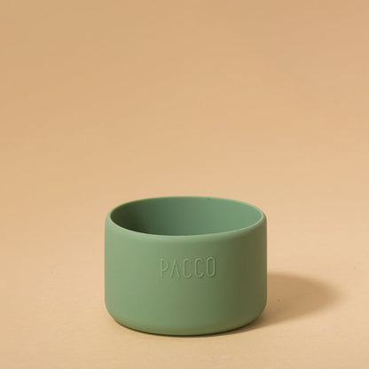 Capa de Silicone PACCO Hydra Base Grande, proteção premium para garrafas PACCO, evita riscos e amassados, silicone sustentável verde.