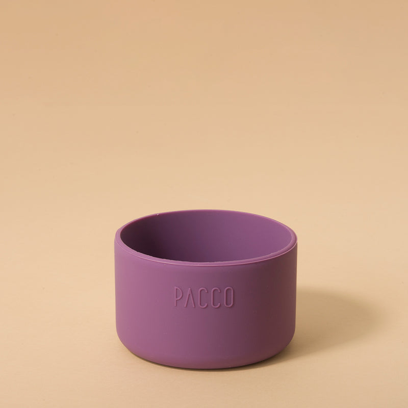 Capa de Silicone PACCO Hydra Base Grande em roxo, proteção para garrafas PACCO Hydra V2 e V3, feita de silicone premium.