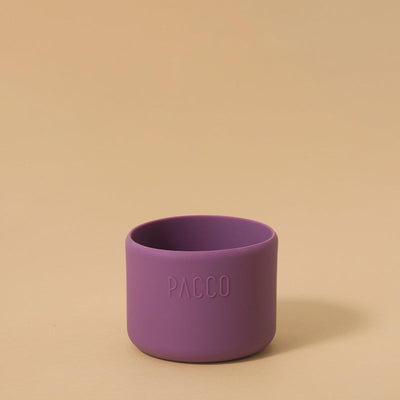 Capa de Silicone PACCO Hydra Base PEQUENO para garrafas de 350ml, 500ml, 650ml. Proteção e estilo em silicone roxo.