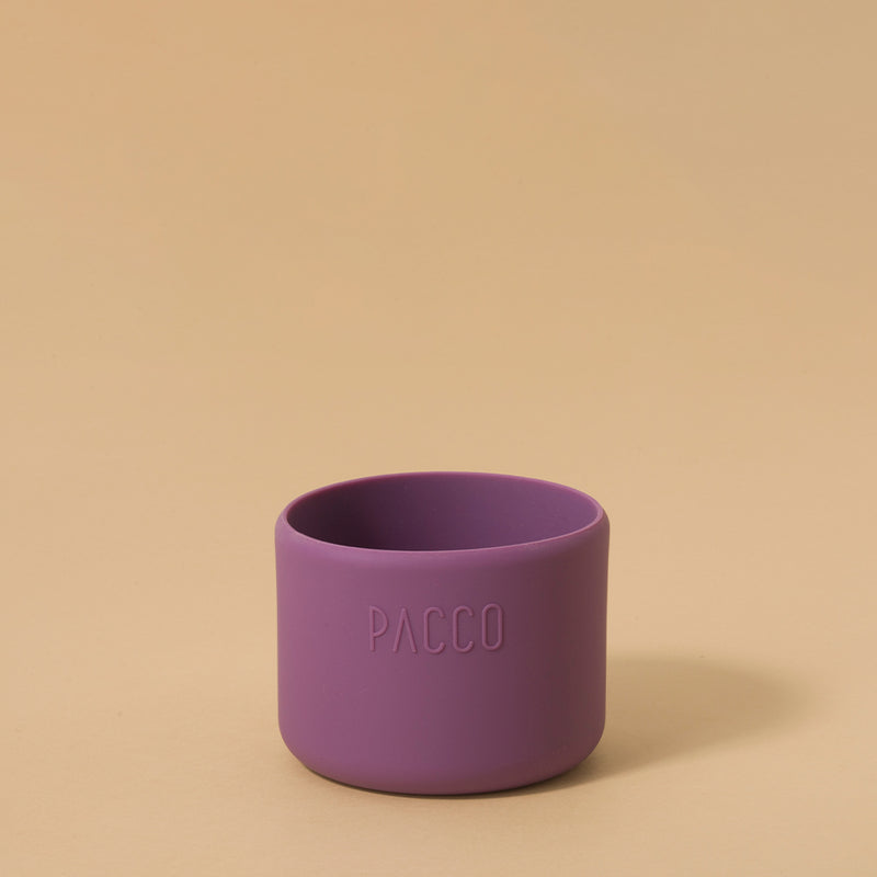 Capa de Silicone PACCO Hydra Base PEQUENO para garrafas de 350ml, 500ml, 650ml. Proteção e estilo em silicone roxo.