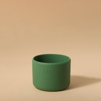 Capa de Silicone PACCO Hydra Base PEQUENO verde para garrafa, proteção e estilo em silicone premium.