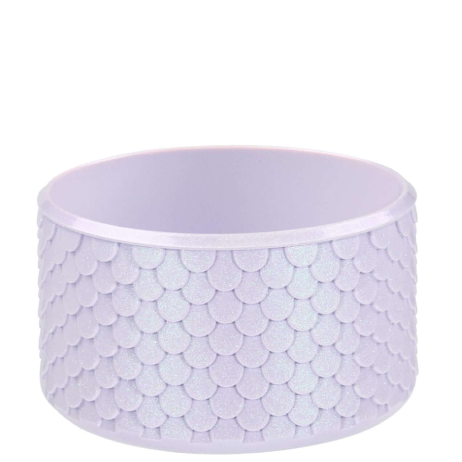 Capa de Silicone Sereia - Tamanho Original com efeito iridescente, proteção para copos e garrafas, charme e funcionalidade mágicos.