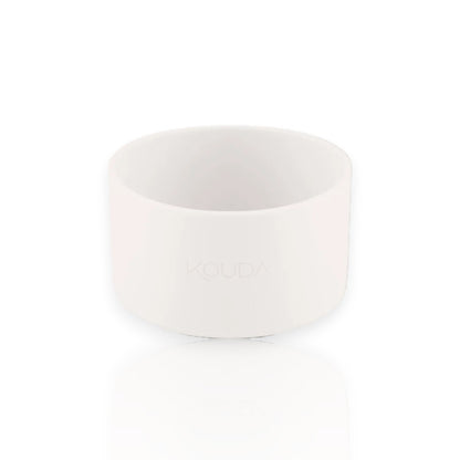 Capa de Silicone Kouda – Ladakh e Martial P - Protetor de base branca para garrafas, evita arranhões e deslizes em superfícies lisas.