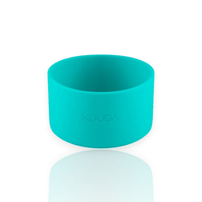 Capa de Silicone Kouda – Ladakh e Martial P. protetor de garrafa verde em silicone para evitar arranhões e oferecer aderência.