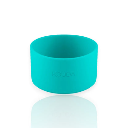 Capa de Silicone Kouda – Ladakh e Martial P. protetor de garrafa verde em silicone para evitar arranhões e oferecer aderência.