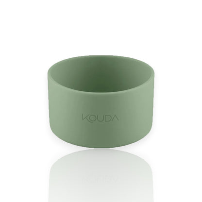 Capa de Silicone Kouda – Ladakh e Martial P verde, protetor de base para garrafas, prevenindo arranhões e danos, design antiderrapante