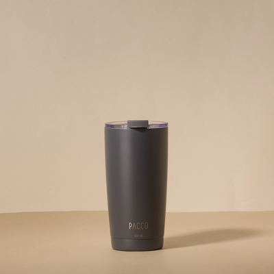 Copo Térmico PACCO ThermoCup 600ml com isolamento a vácuo, mantém bebidas frias ou quentes, design moderno e durável, ideal para o dia a dia.