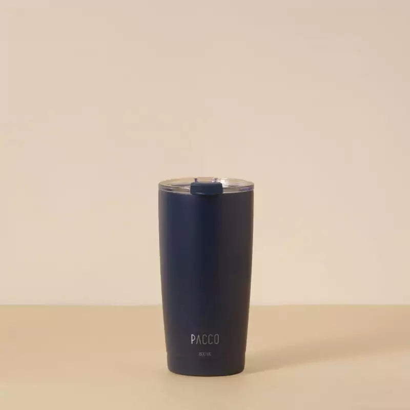 Copo Térmico PACCO ThermoCup 600ml de inox com isolamento térmico para manter bebidas frias ou quentes. Design moderno e eficiente.