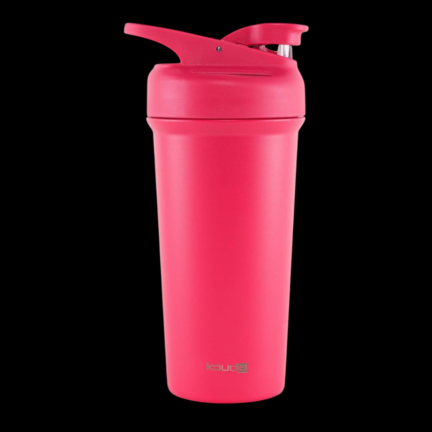 Coqueteleira Shaker Térmica Kouda Fox - 750ml em inox rosa, mantém bebidas geladas, tampa hermética, livre de BPA.