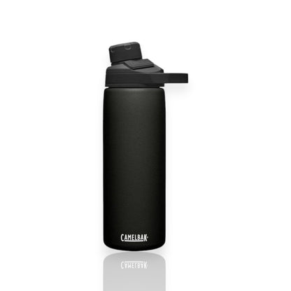 Garrafa Térmica Camelbak Chute Mag - 600ml em preto, com bico ergonômico e isolamento térmico a vácuo para líquidos frios e quentes.