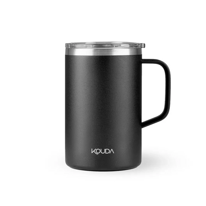 Caneca Térmica Kouda Helga – 500ml em aço inoxidável, mantém bebidas quentes por 4h ou frias por 8h, design elegante, sem BPA.