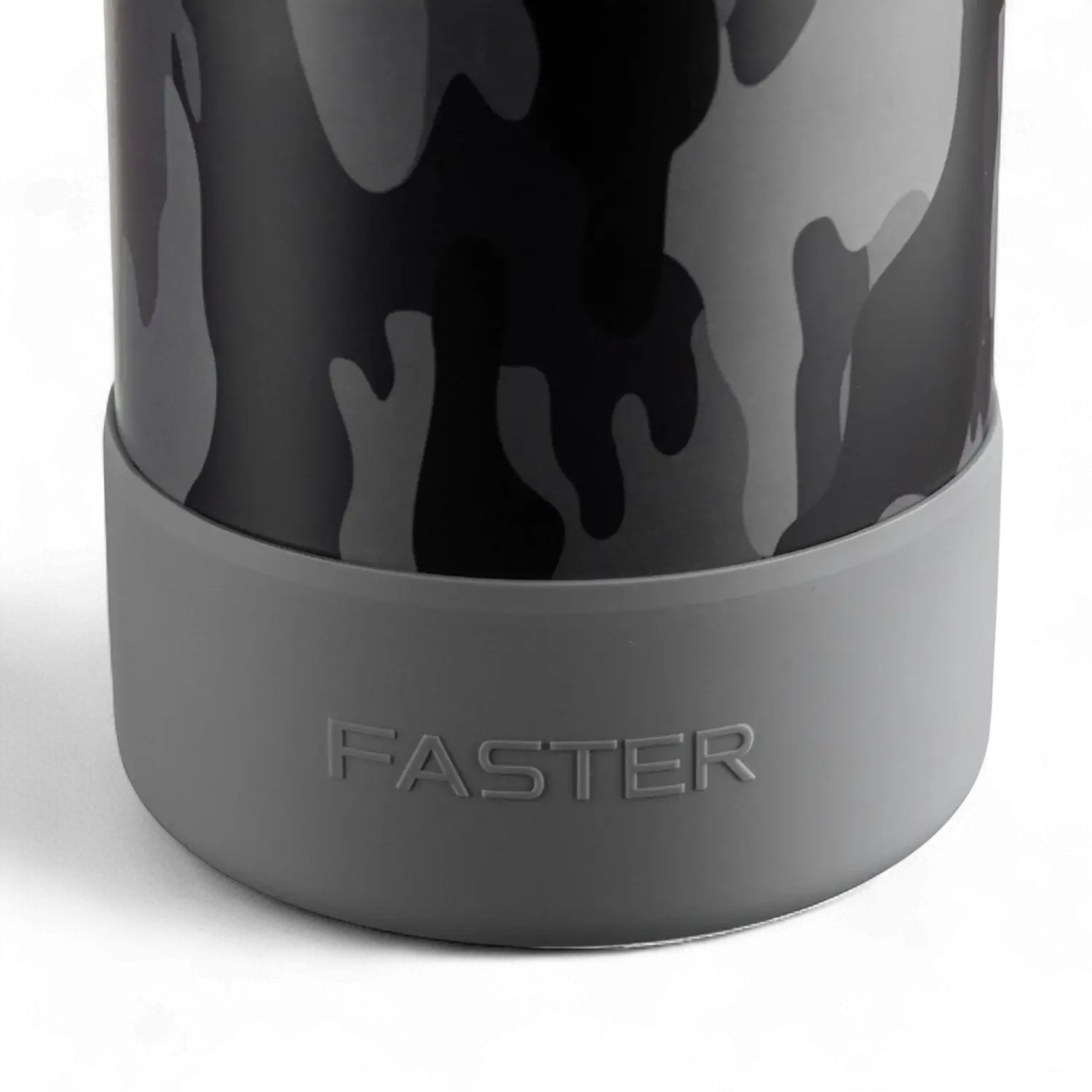 Base de silicone cinza do Case Silicone GIG - Faster para proteção de growlers contra impactos e arranhões, tampo estilizado.