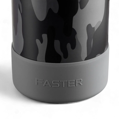 Base de silicone cinza do Case Silicone GIG - Faster para proteção de growlers contra impactos e arranhões, tampo estilizado.