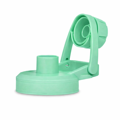 Tampa Goldentec Original verde menta, encaixe preciso, vedação hermética, compatível com capacidades 350 ml a 1.000 ml.