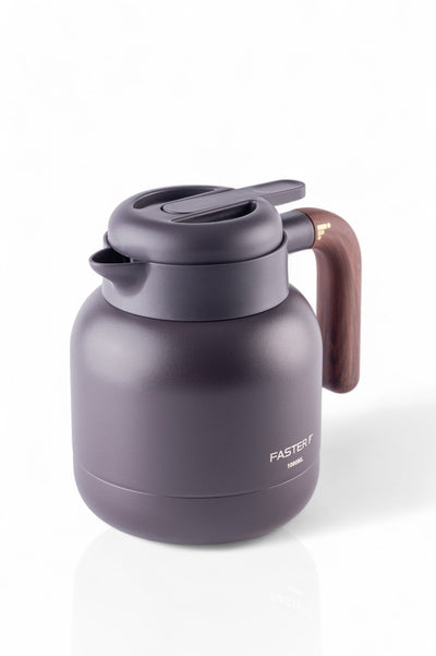 Garrafa de Café Expresso Faster - 1000ml com design elegante e isolamento térmico eficaz para manter líquidos quentes por horas.