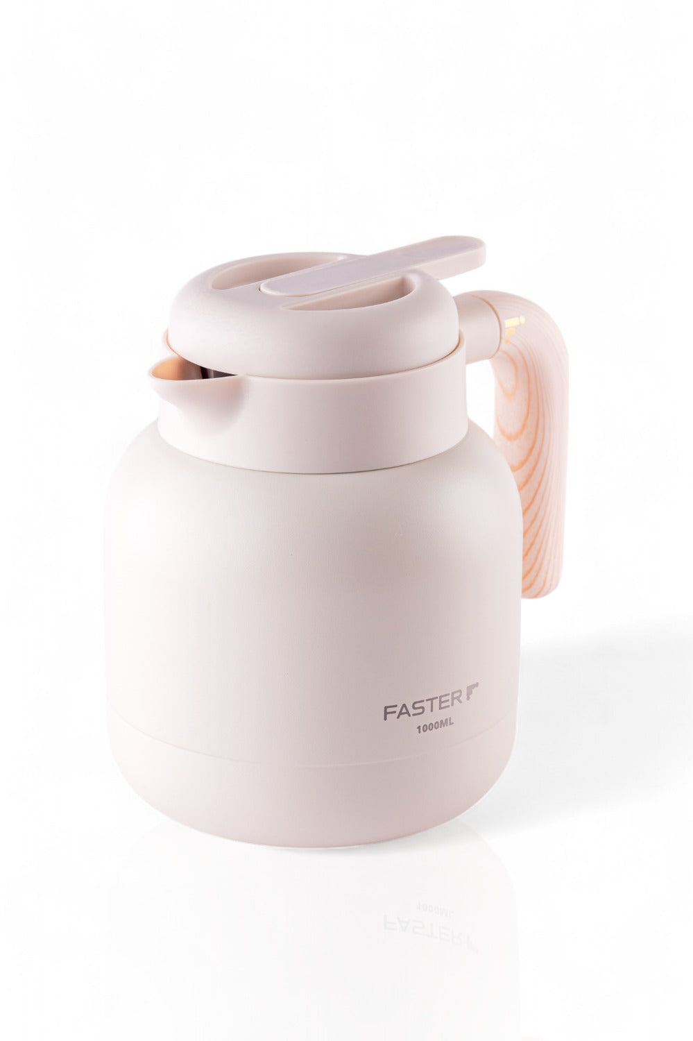 Garrafa de Café Expresso Faster - 1000ml em aço inox com design elegante, ideal para manter café quente por 6 horas com isolamento a vácuo.