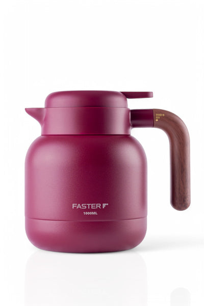 Garrafa de Café Expresso Faster - 1000ml em design elegante e eficiente, mantendo café quente acima de 70 °C por até 6 horas.