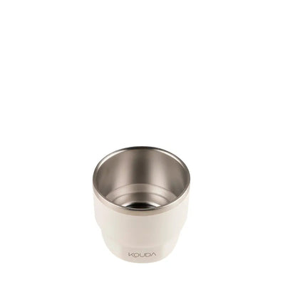 Copo Térmico Kouda Egeu 150ml perfeito para espresso, café curto, conservação térmica ideal em porções reduzidas.