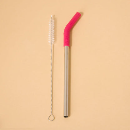 Eco Canudo em Inox - PACCO com escova de limpeza, ideal para uso sustentável e diário.