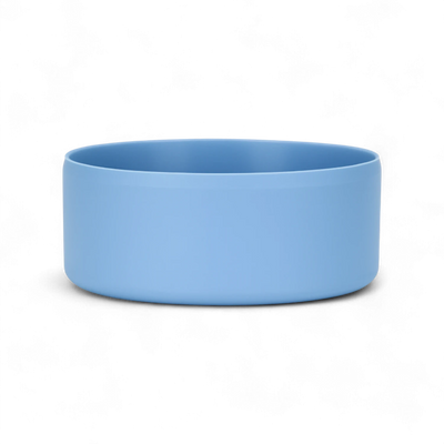 Protetor de Silicone G - by empório em azul para garrafas de 950-1200 ml, base antirrisco.
