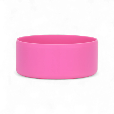Protetor de Silicone G - by empório, ideal para base de garrafas 950–1200 ml, antirrisco, flexível e resistente, em silicone rosa.