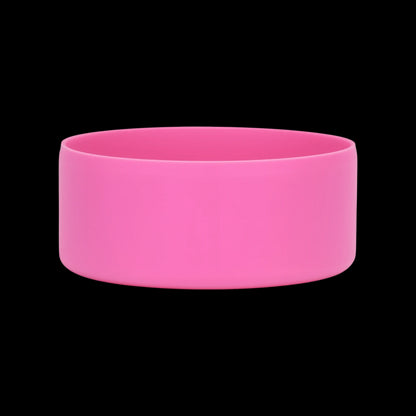 Protetor de Silicone G - by empório, ideal para base de garrafas 950–1200 ml, antirrisco, flexível e resistente, em silicone rosa.