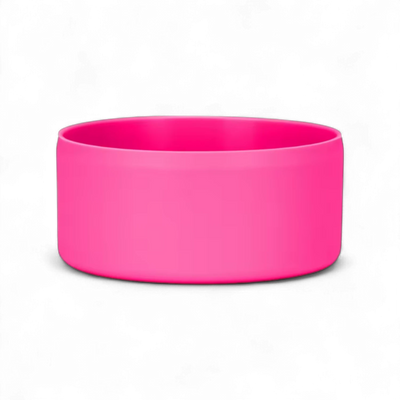 Protetor de Silicone G - by empório em rosa, ideal para garrafas de 950-1200 ml, protege contra riscos e ruídos, encaixe firme e seguro.
