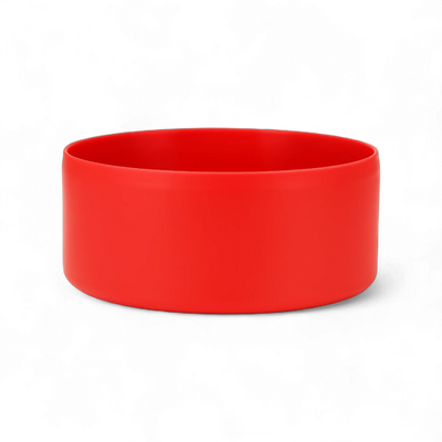 Protetor de Silicone G - by empório, acessório vermelho para proteger garrafas 950-1200 ml, resistente e lavável.