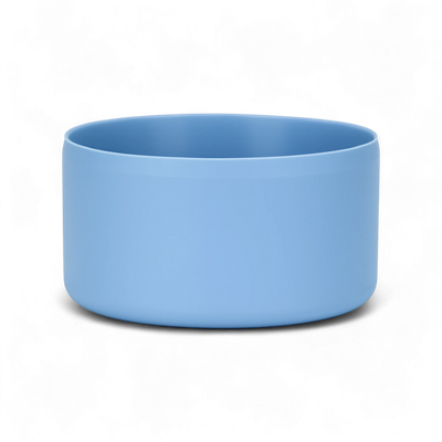 Protetor de Silicone M - by empório, acessório azul para proteção de copos e garrafas, reduz ruídos e marcas em superfícies.