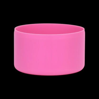 Protetor de Silicone M - by empório em cor rosa, ideal para copos de 350 ml a 750 ml, reduzindo ruídos e evitando marcas indesejadas.