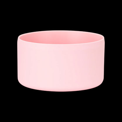 Protetor de Silicone M - by empório, rosa claro, para copos e garrafas, reduz ruídos e evita marcas, encaixe firme e flexível.