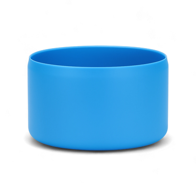 Protetor de Silicone M - by empório em azul para copos e garrafas, reduz ruídos e evita marcas.