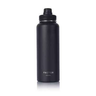 Garrafa Térmica Faster - 1200ml em aço inoxidável com isolamento térmico para manter bebidas quentes ou frias por horas.