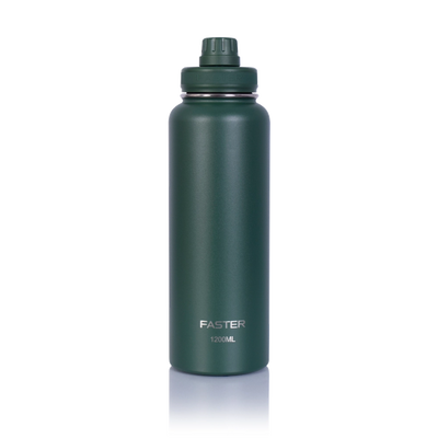 Garrafa Térmica Faster - 1200ml em aço inoxidável, tecnologia de isolamento térmico, ideal para bebidas quentes e frias. Sustentável e durável.