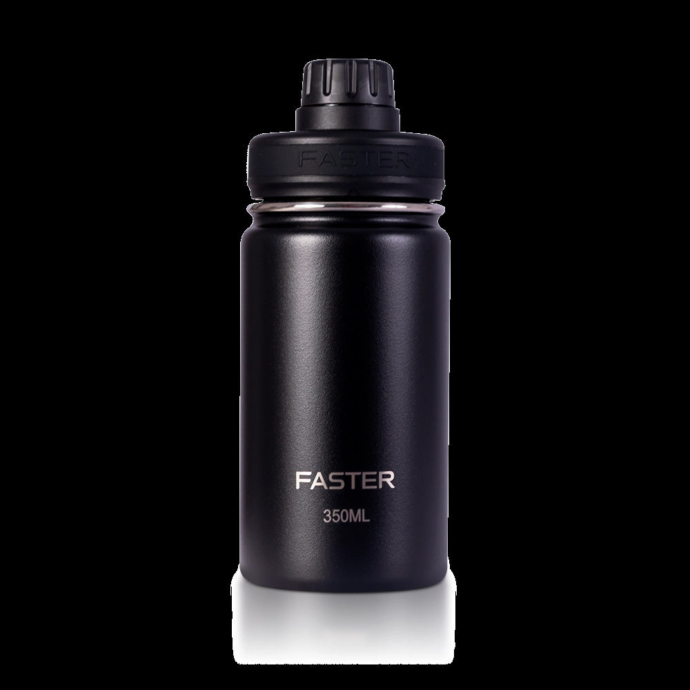 Garrafa Térmica Faster - 350ml em fundo branco. Incentive a hidratação com esta prática garrafa térmica para crianças e adultos.