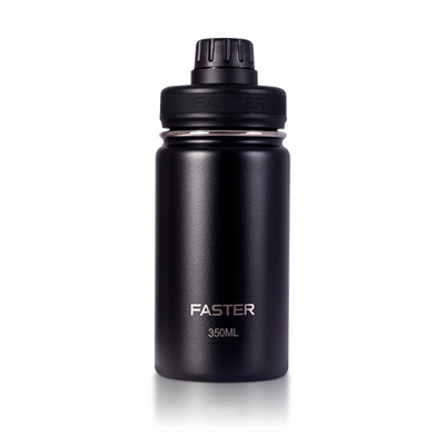 Garrafa Térmica Faster - 350ml em fundo branco. Incentive a hidratação com esta prática garrafa térmica para crianças e adultos.