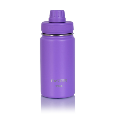 Garrafa Térmica Faster - 350ml roxa para incentivo à hidratação.