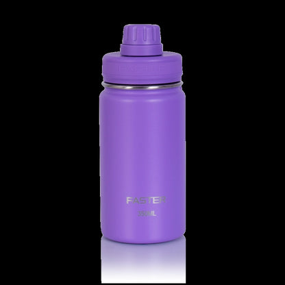 Garrafa Térmica Faster - 350ml roxa para incentivo à hidratação.
