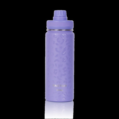 Garrafa Térmica Faster - 500ml, design moderno, cor lilás, ideal para academia ou viagens, com garantia de 12 meses contra defeitos.
